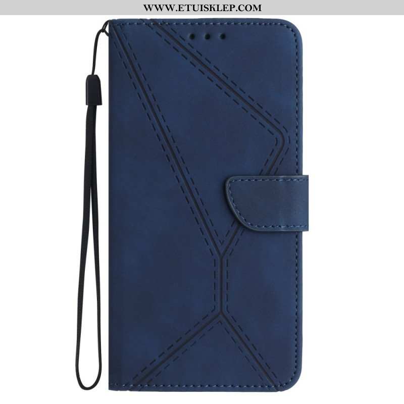 Etui Folio do Honor 90 z Łańcuch Linie I Kropkowane Paski